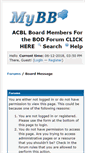 Mobile Screenshot of forum.acbl.org